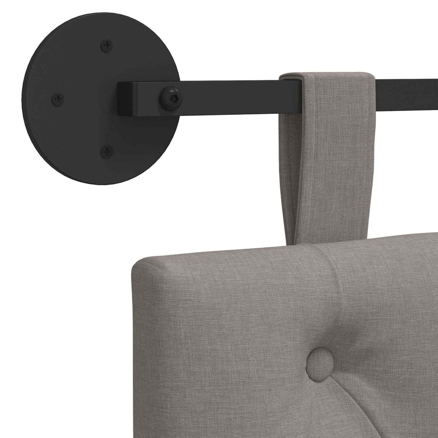Hangend Hoofdeinde Wandgemonteerd Taupe 150 x 55 x 7 cm Stof