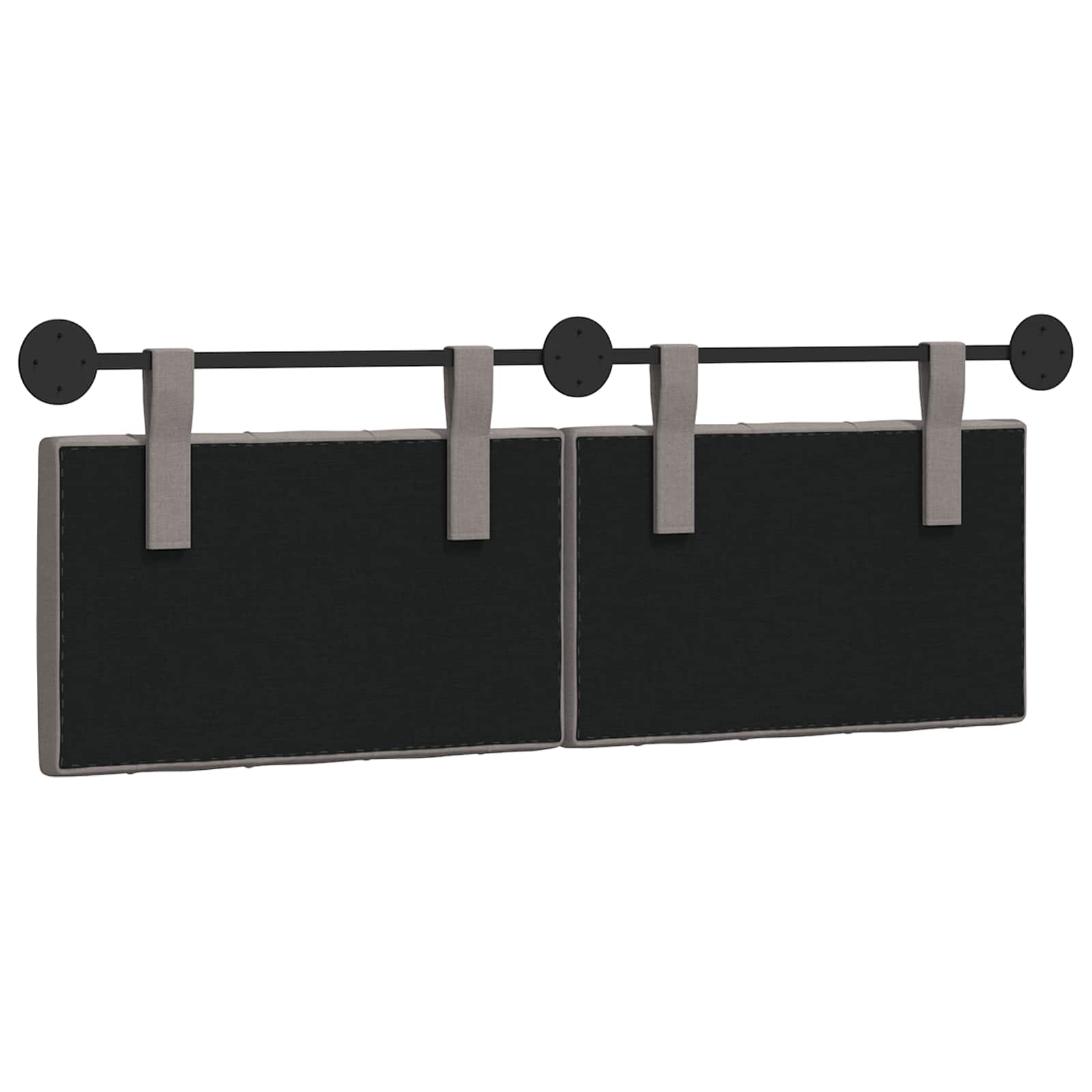 Hangend Hoofdeinde Wandgemonteerd Taupe 150 x 55 x 7 cm Stof