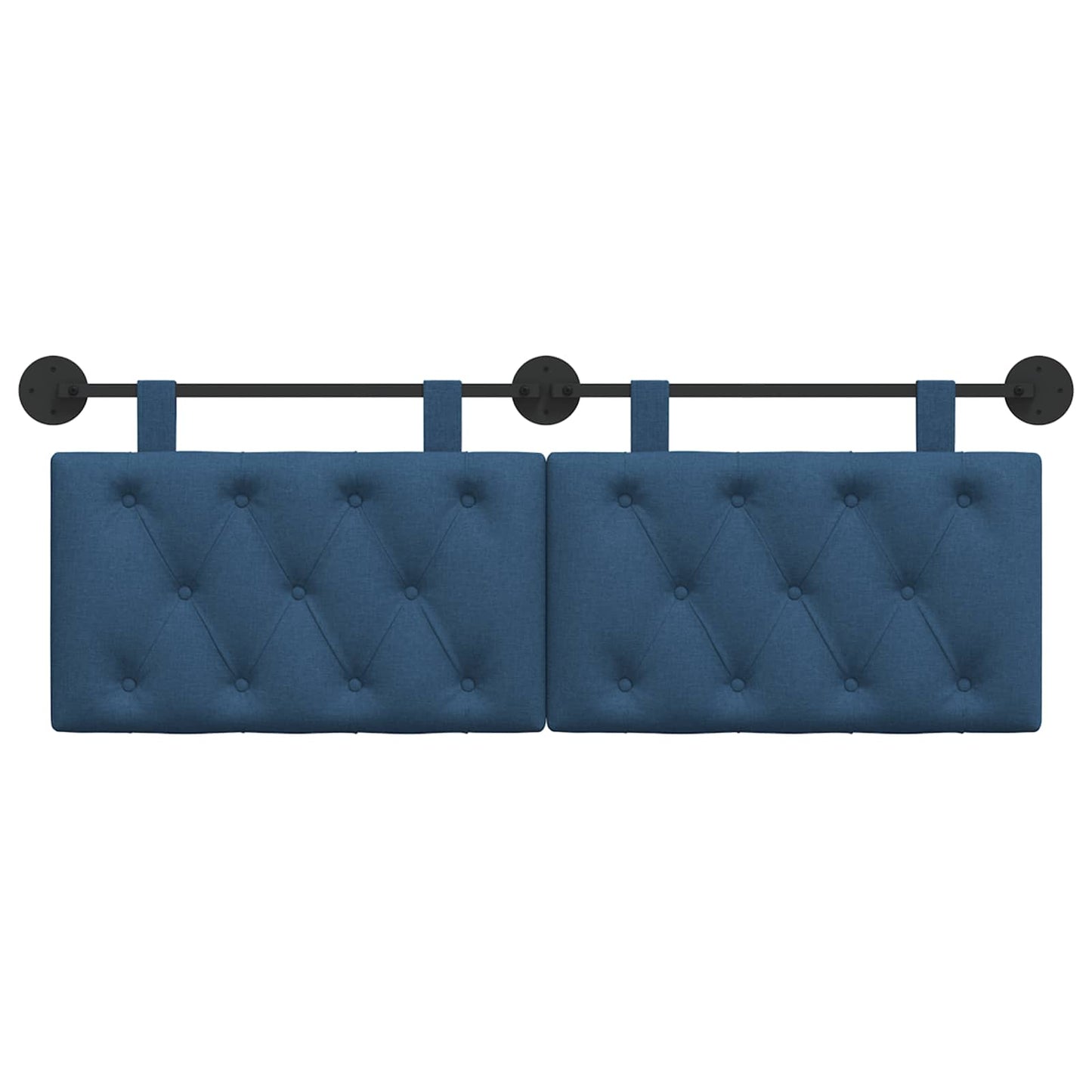 Hangend Hoofdeinde Wandgemonteerd Blauw 150 x 55 x 7 cm Stof