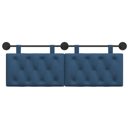 Hangend Hoofdeinde Wandgemonteerd Blauw 150 x 55 x 7 cm Stof
