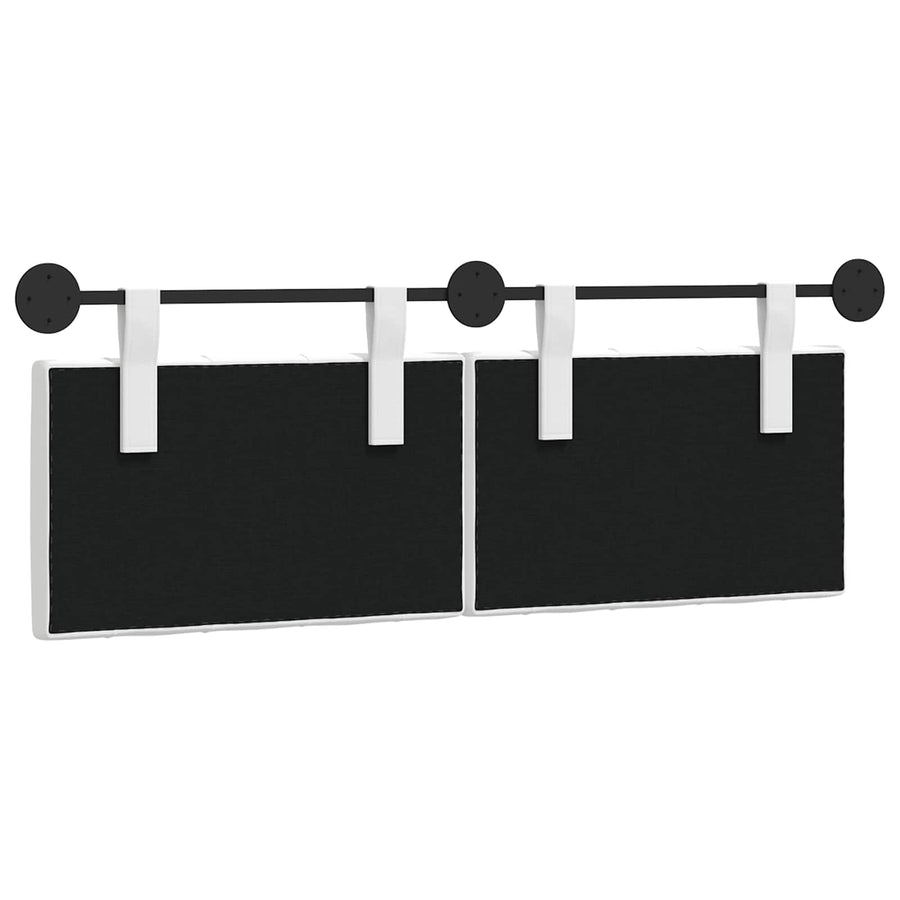 Hangend Hoofdeinde Wandgemonteerd Wit 150 x 55 x 7 cm Stof