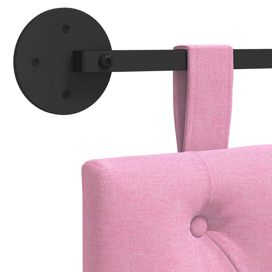 Hangend Hoofdeinde Wandgemonteerd Roze 150 x 55 x 7 cm Stof