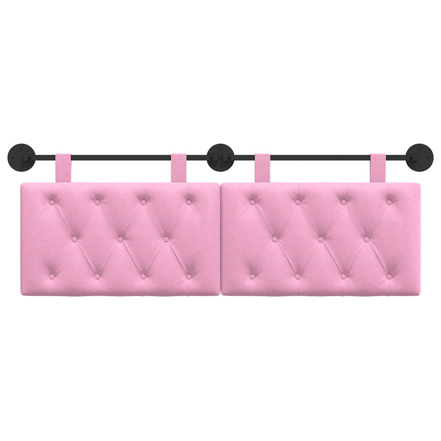 Hangend Hoofdeinde Wandgemonteerd Roze 150 x 55 x 7 cm Stof