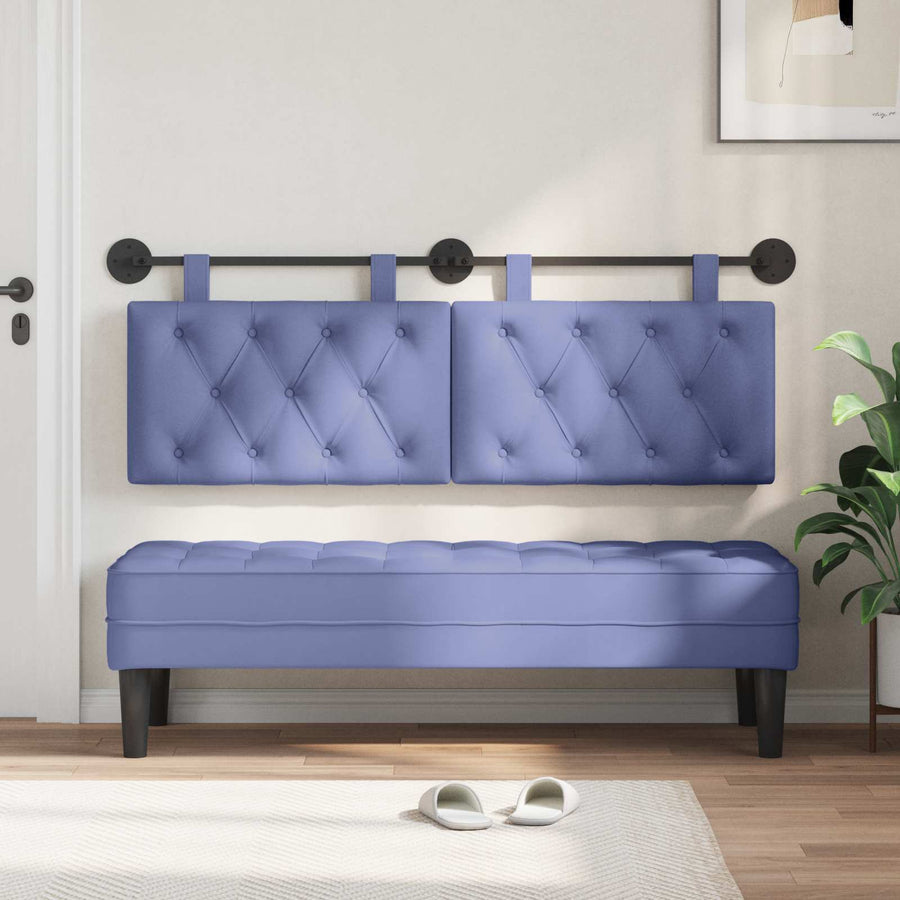 Hangend Hoofdeinde Jeans Blauw 150 x 55 x 7 cm Stof