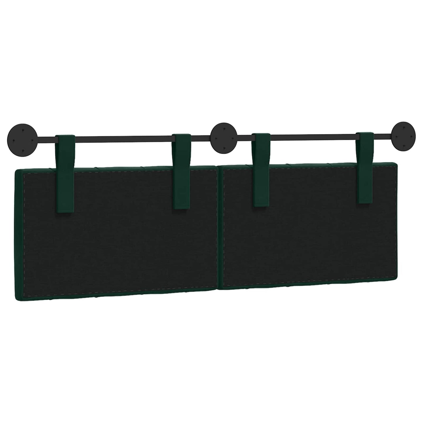 Hangend Hoofdeinde Donkergroen 150 x 55 x 7 cm Fluweel