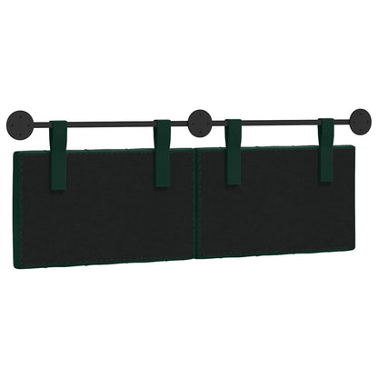 Hangend Hoofdeinde Donkergroen 150 x 55 x 7 cm Fluweel