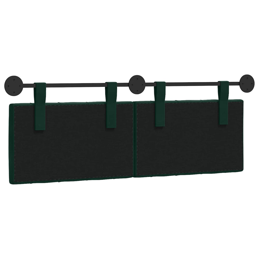 Hangend Hoofdeinde Donkergroen 150 x 55 x 7 cm Fluweel