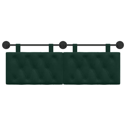 Hangend Hoofdeinde Donkergroen 150 x 55 x 7 cm Fluweel