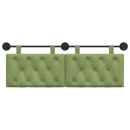 Hangend Hoofdeinde Lichtgroen 150 x 55 x 7 cm Fluweel