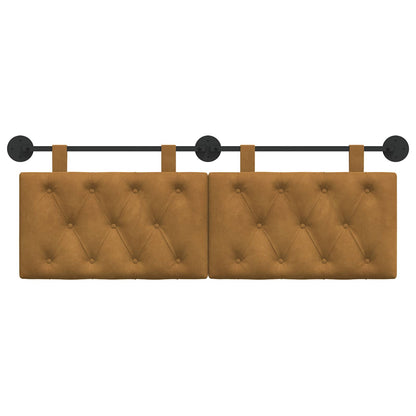 Hangend Hoofdeinde Wandgemonteerd Bruin 150 x 55 x 7 cm Fluweel
