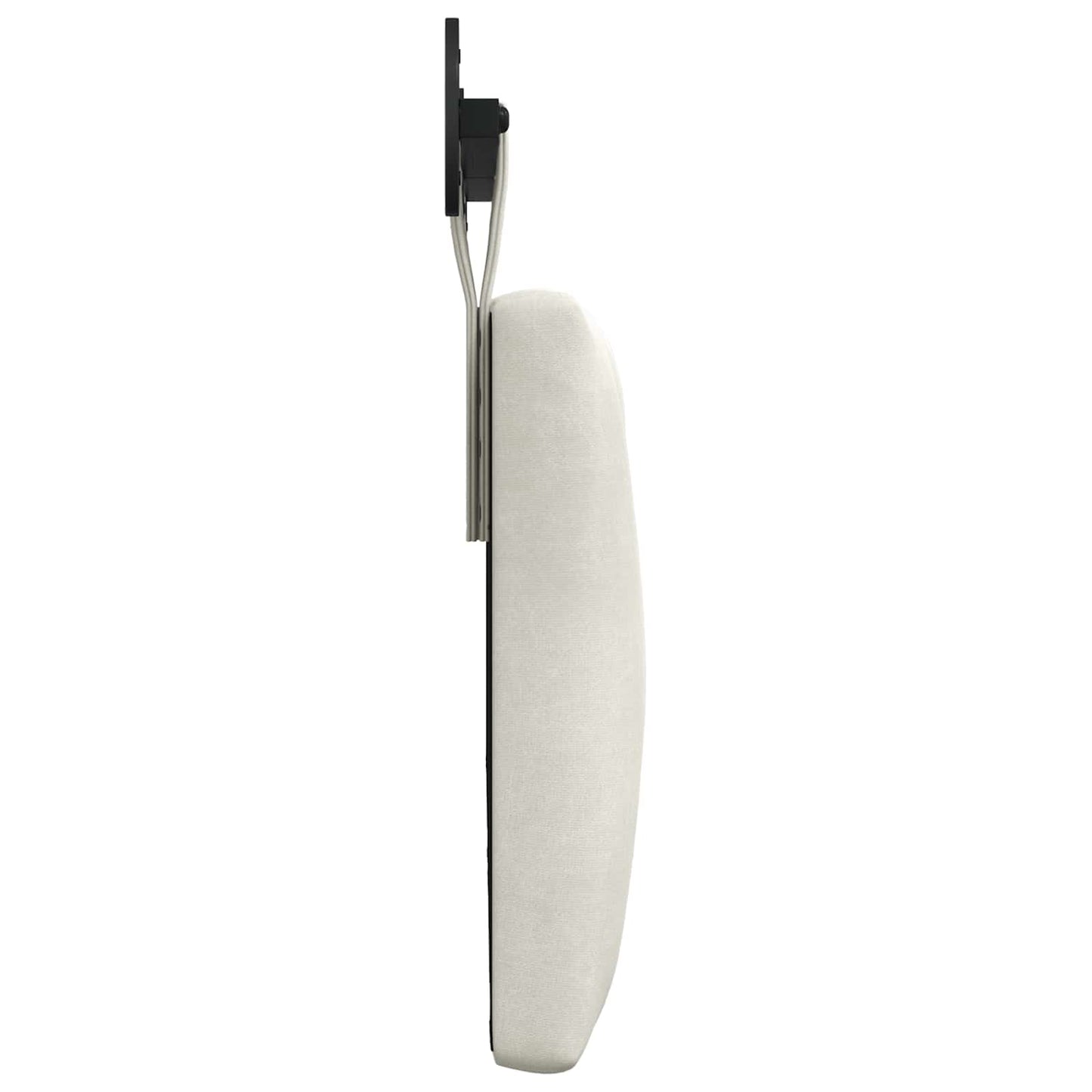 Hangend Hoofdeinde Wandgemonteerd Crème 150 x 55 x 7 cm Fluweel