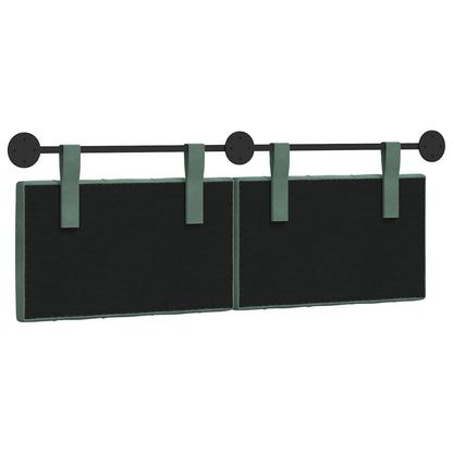 Hangend Hoofdeinde Zeegroen 150 x 55 x 7 cm Fluweel