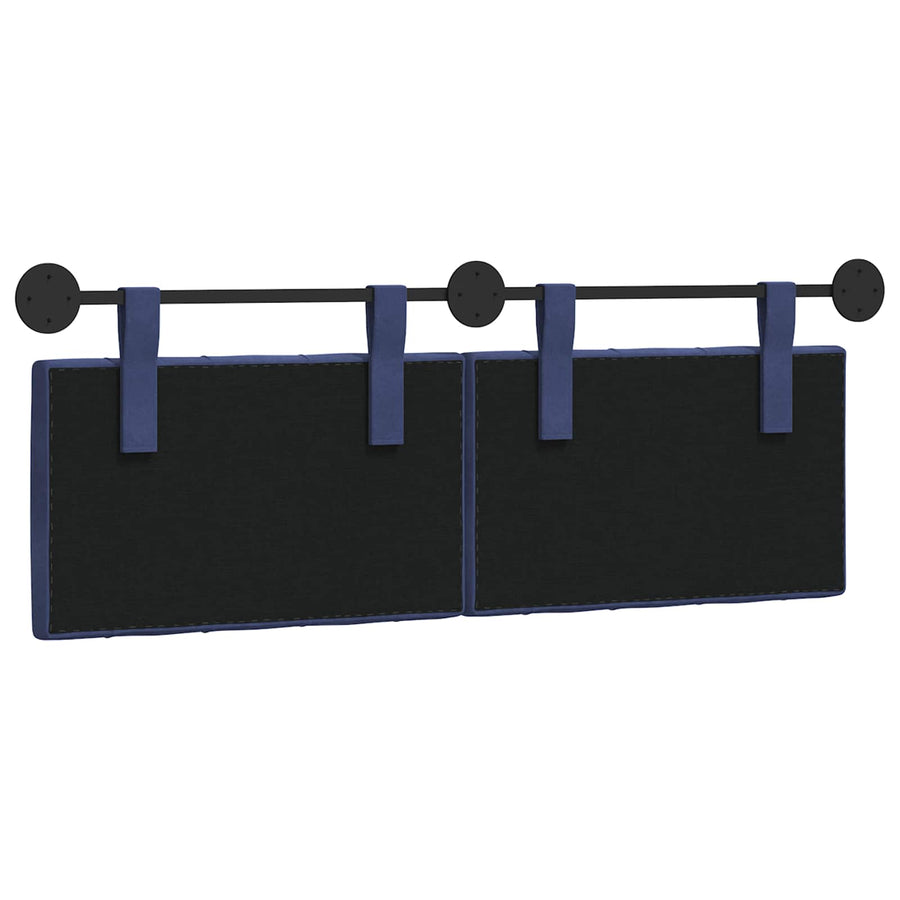 Hangend Hoofdeinde Politieblauw 150 x 55 x 7 cm Fluweel