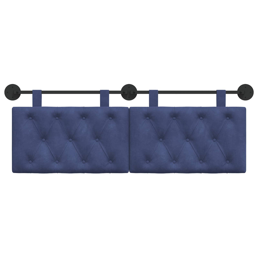 Hangend Hoofdeinde Politieblauw 150 x 55 x 7 cm Fluweel