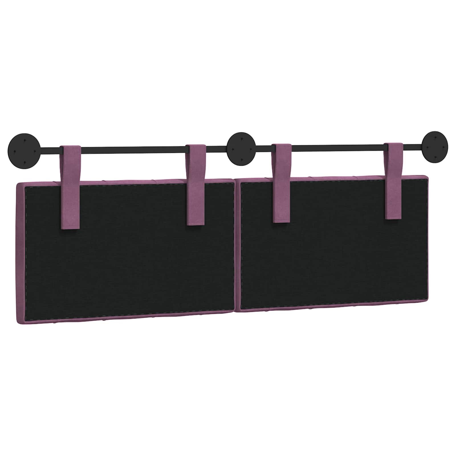 Hangend Hoofdeinde Wandgemonteerd Paars 150 x 55 x 7 cm Fluweel