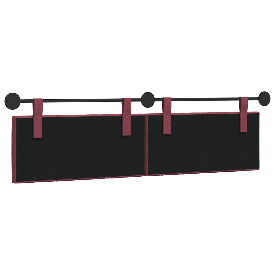Hangend Hoofdeinde Wandgemonteerd Wijnrood 170 x 55 x 7 cm Stof