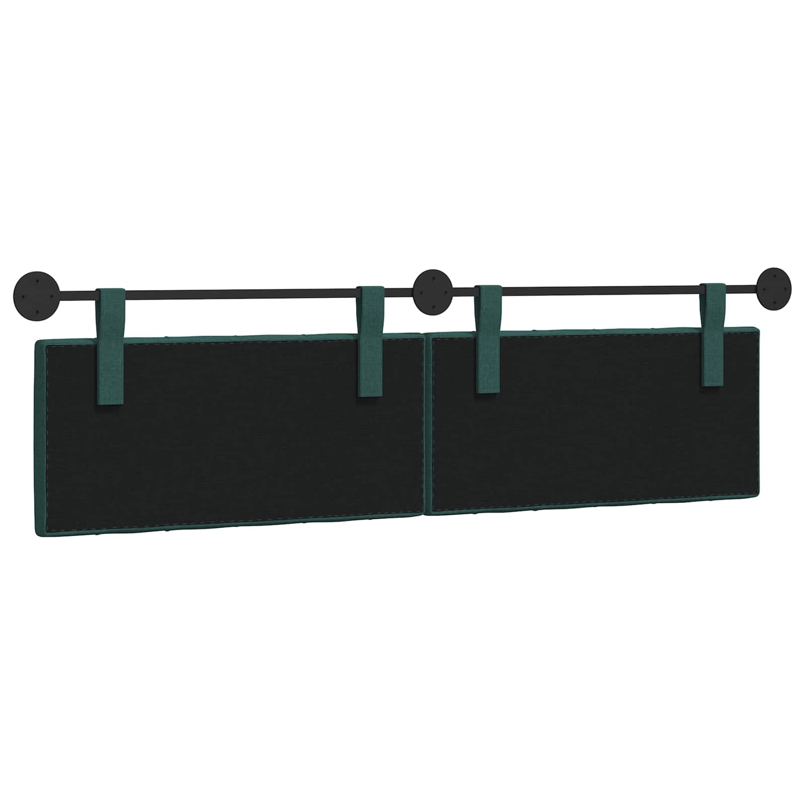 Hangend Hoofdeinde Donkergroen 170 x 55 x 7 cm Stof