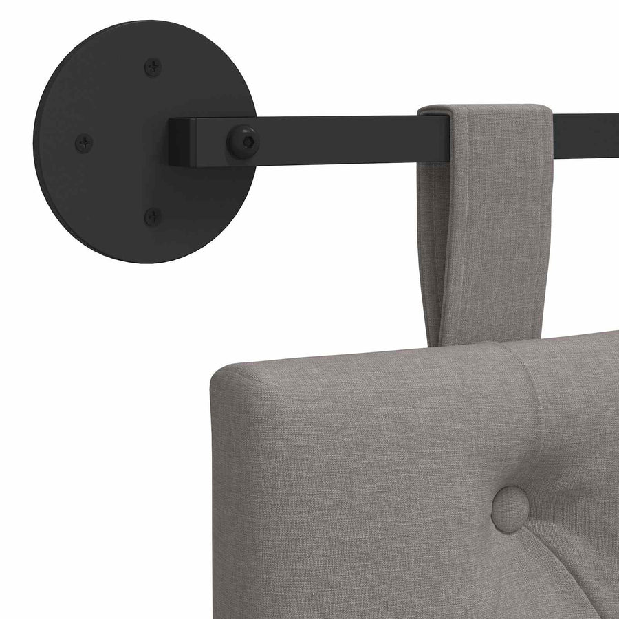Hangend Hoofdeinde Wandgemonteerd Taupe 170 x 55 x 7 cm Stof