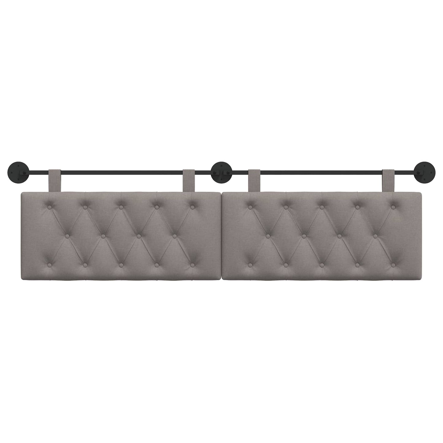 Hangend Hoofdeinde Wandgemonteerd Taupe 170 x 55 x 7 cm Stof