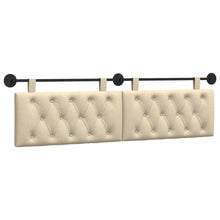 Hangend Hoofdeinde Wandgemonteerd Crème 170 x 55 x 7 cm Stof