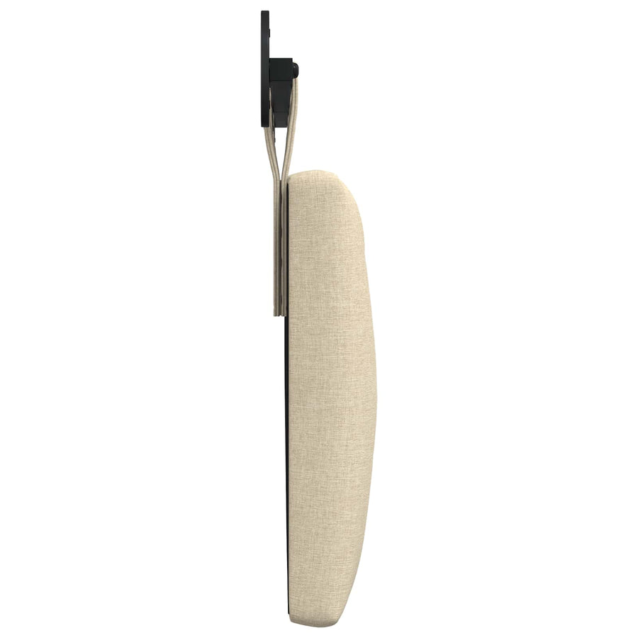Hangend Hoofdeinde Wandgemonteerd Crème 170 x 55 x 7 cm Stof