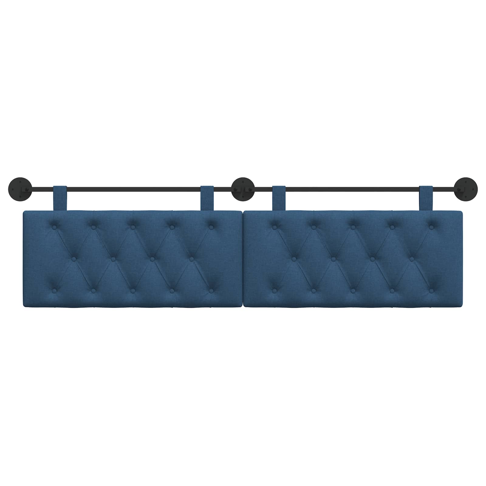 Hangend Hoofdeinde Wandgemonteerd Blauw 170 x 55 x 7 cm Stof