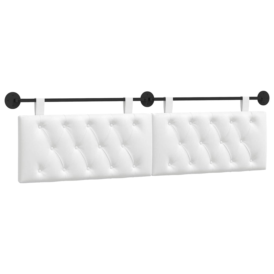 Hangend Hoofdeinde Wandgemonteerd Wit 170 x 55 x 7 cm Stof