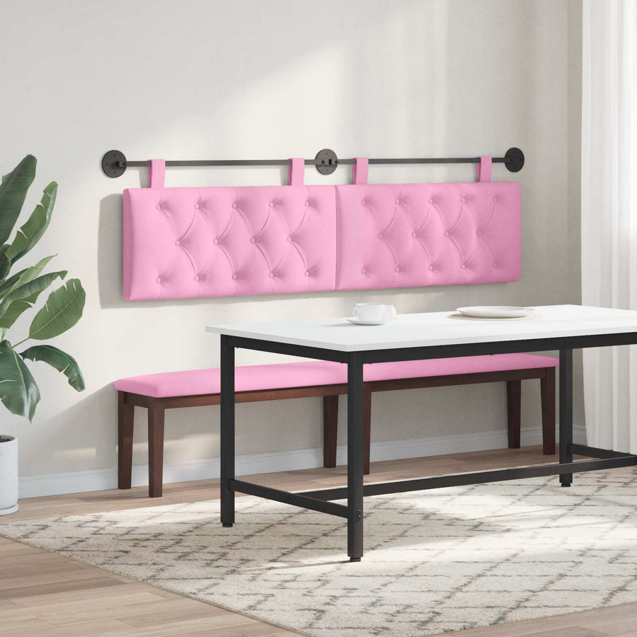 Hangend Hoofdeinde Wandgemonteerd Roze 170 x 55 x 7 cm Stof