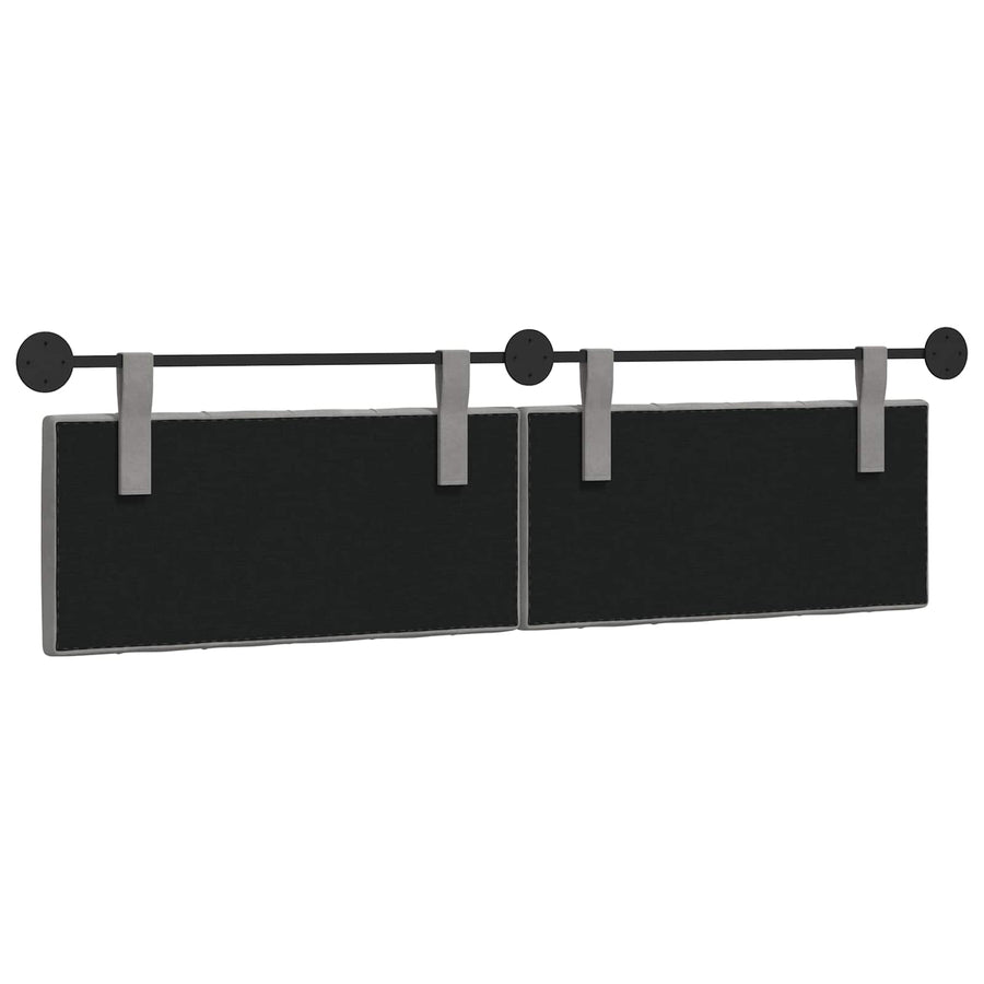 Hangend Hoofdeinde Lichtgrijs 170 x 55 x 7 cm Fluweel