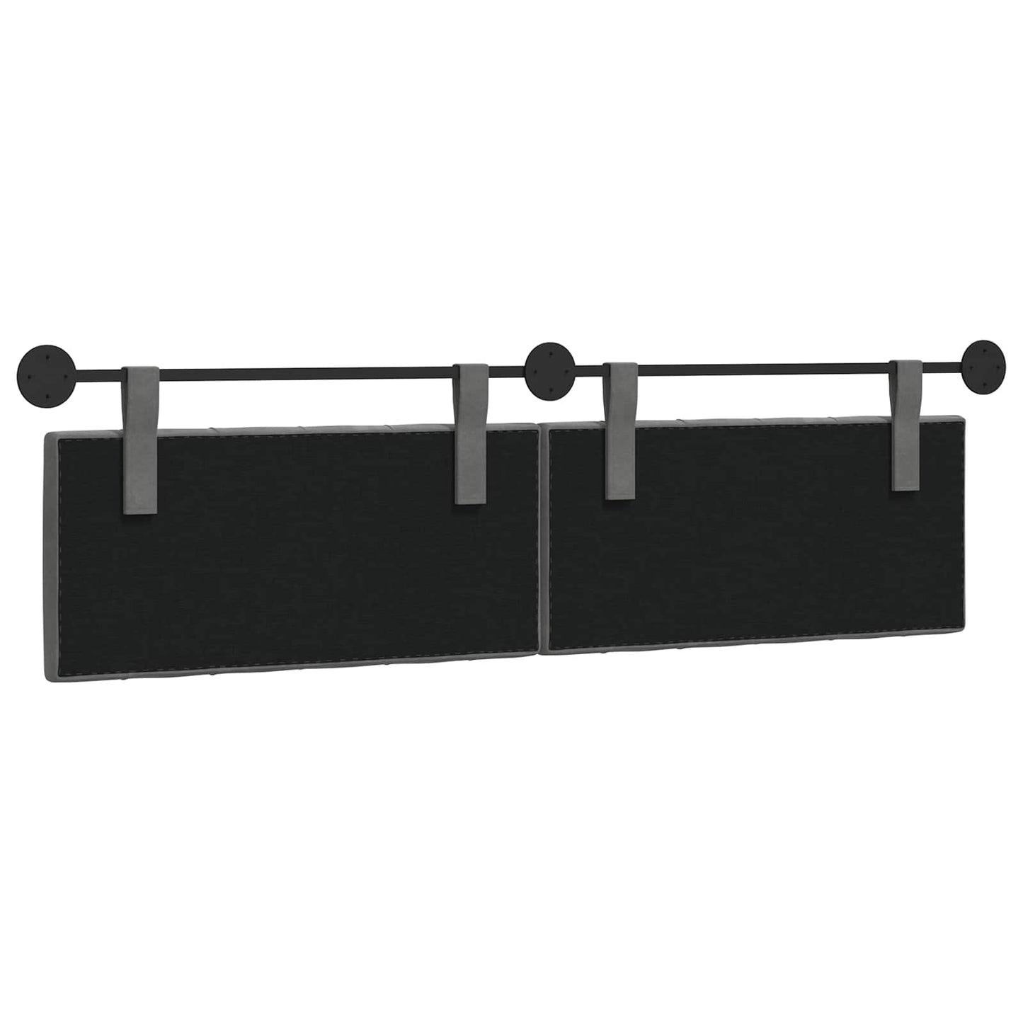 Hangend Hoofdeinde Donkergrijs 170 x 55 x 7 cm Fluweel
