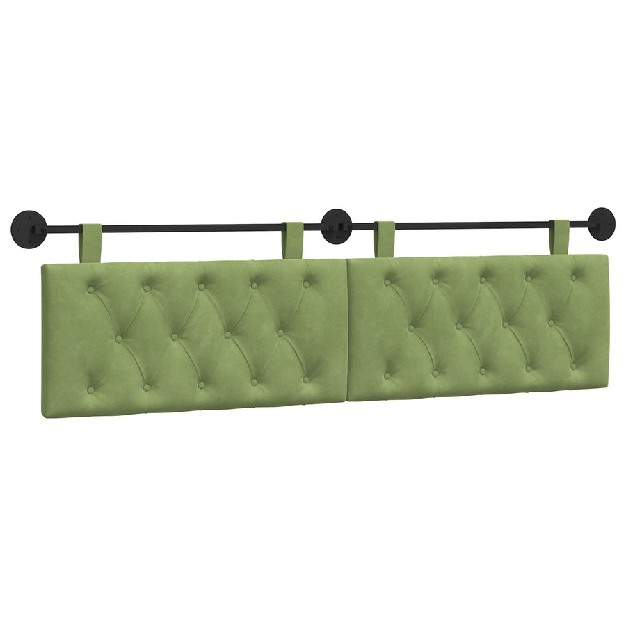 Hangend Hoofdeinde Lichtgroen 170 x 55 x 7 cm Fluweel