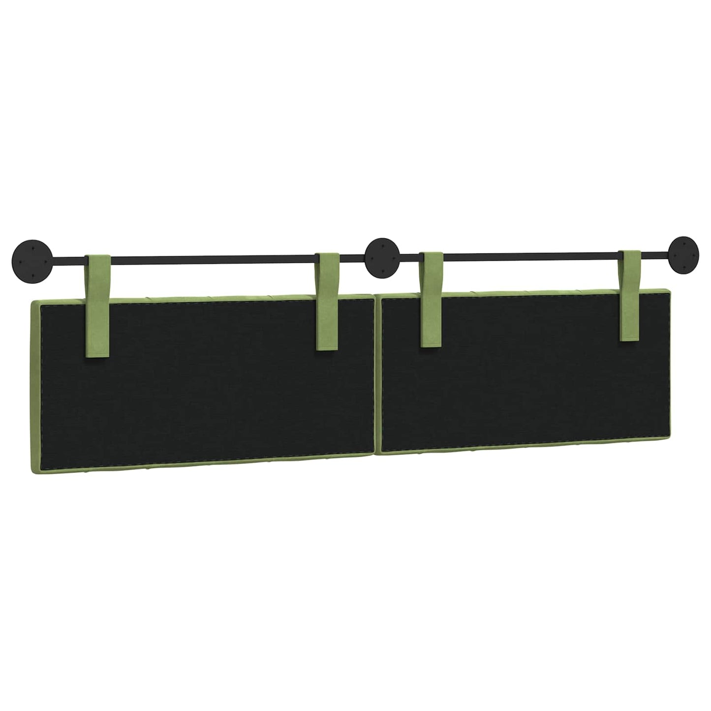 Hangend Hoofdeinde Lichtgroen 170 x 55 x 7 cm Fluweel