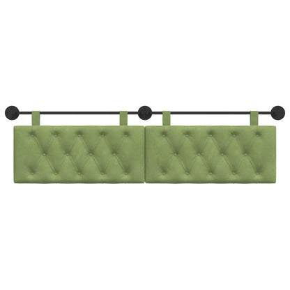 Hangend Hoofdeinde Lichtgroen 170 x 55 x 7 cm Fluweel