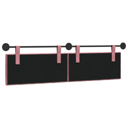 Hangend Hoofdeinde Wandgemonteerd Roze 170 x 55 x 7 cm Fluweel