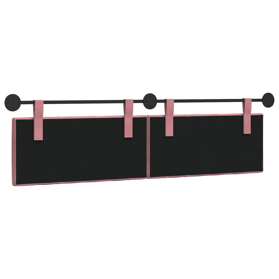Hangend Hoofdeinde Wandgemonteerd Roze 170 x 55 x 7 cm Fluweel