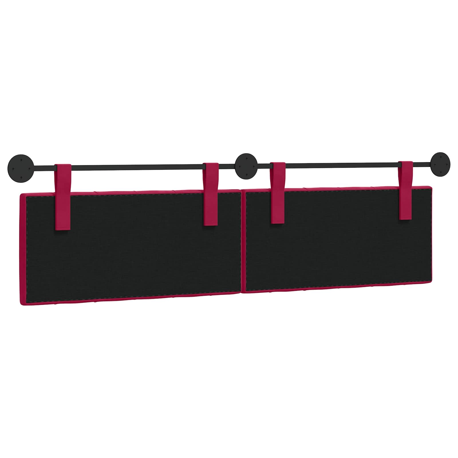 Hangend Hoofdeinde Wijnrood 170 x 55 x 7 cm Fluweel