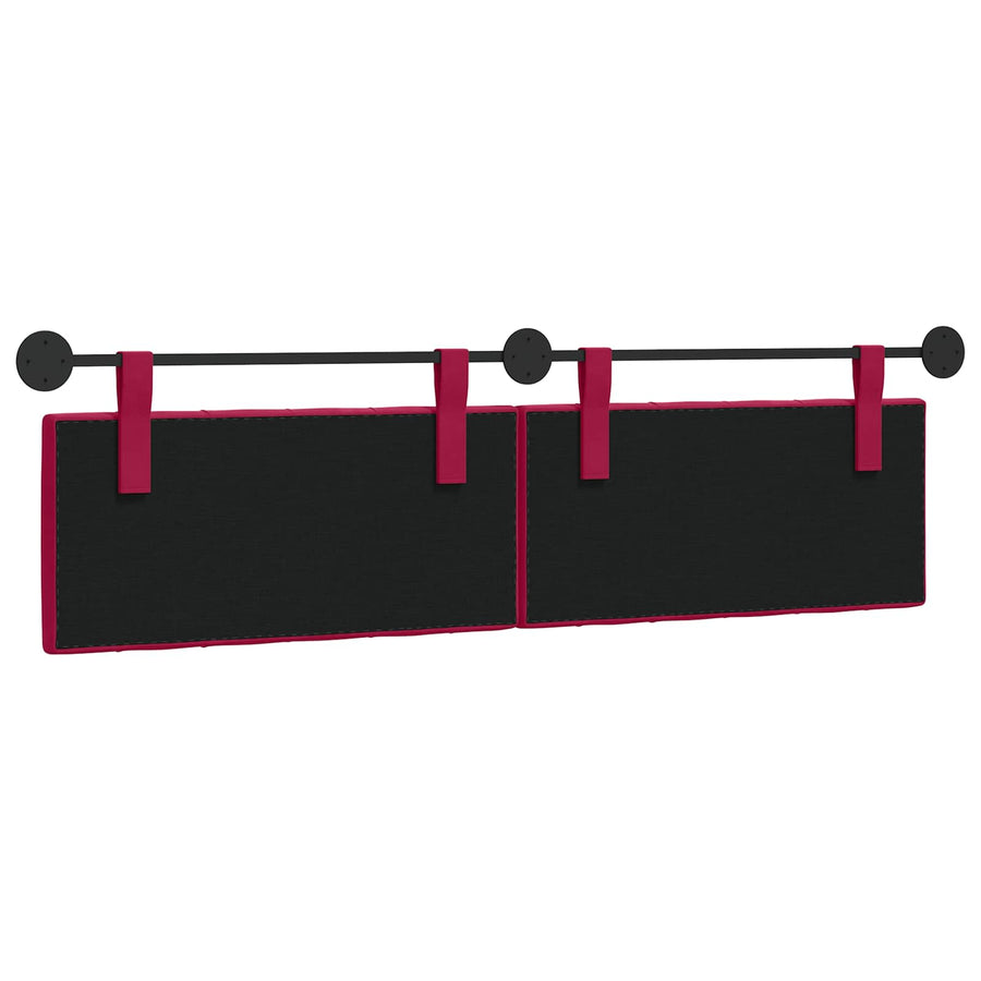 Hangend Hoofdeinde Wijnrood 170 x 55 x 7 cm Fluweel