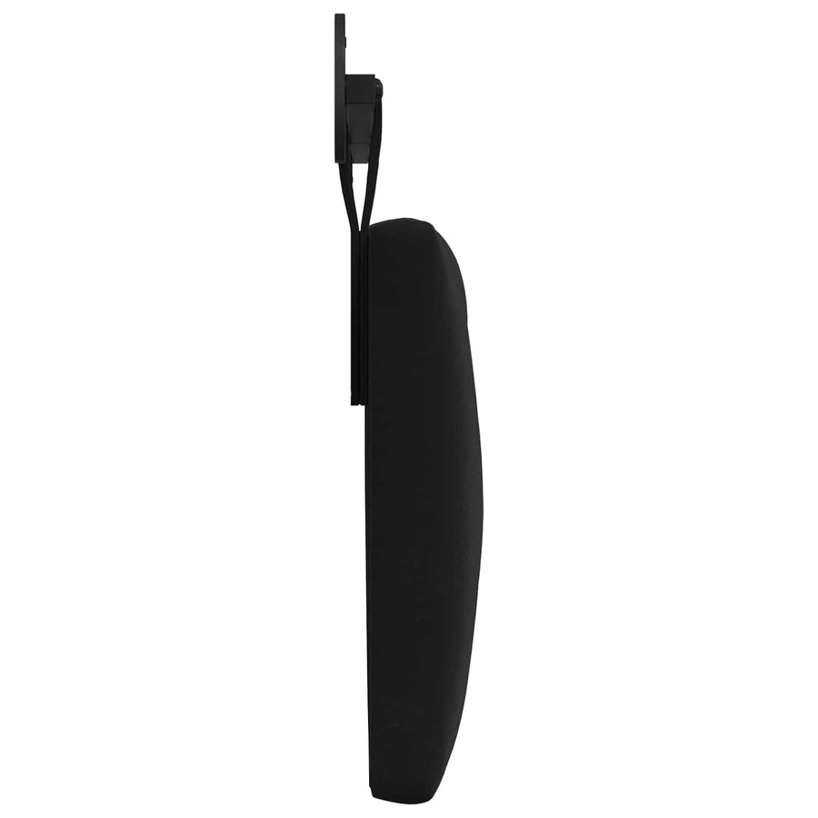Hangend Hoofdeinde Wandgemonteerd Zwart 170 x 55 x 7 cm Fluweel