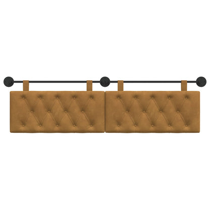 Hangend Hoofdeinde Wandgemonteerd Bruin 170 x 55 x 7 cm Fluweel