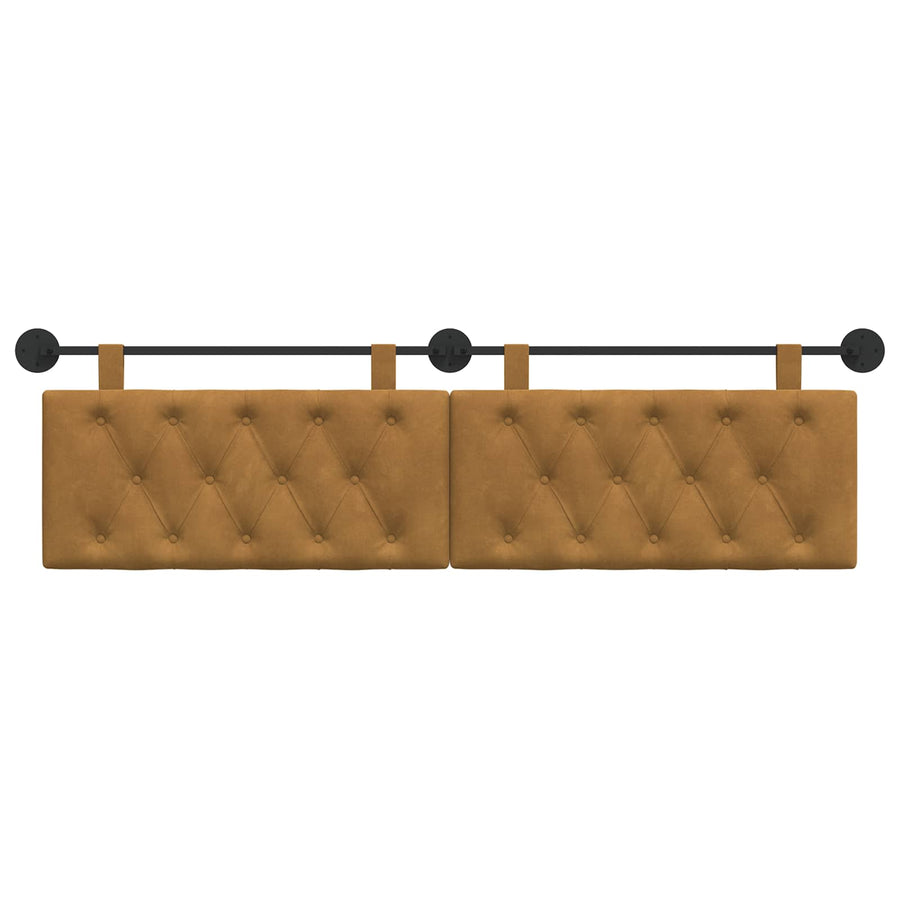 Hangend Hoofdeinde Wandgemonteerd Bruin 170 x 55 x 7 cm Fluweel