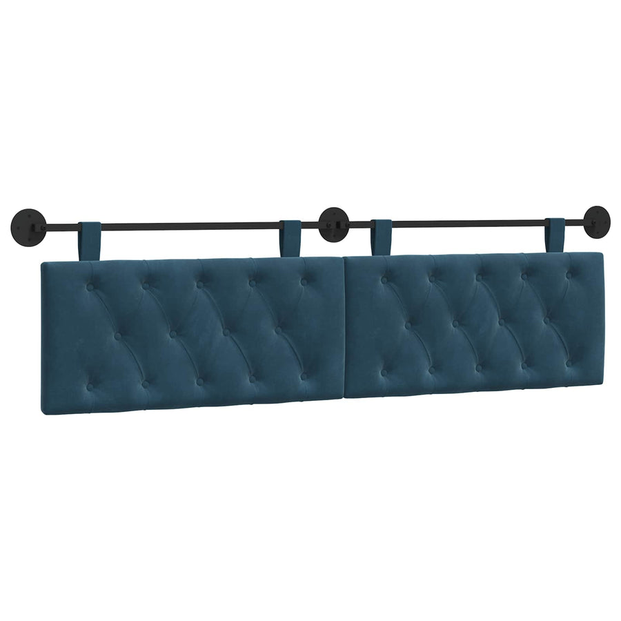 Hangend Hoofdeinde Wandgemonteerd Blauw 170 x 55 x 7 cm Fluweel