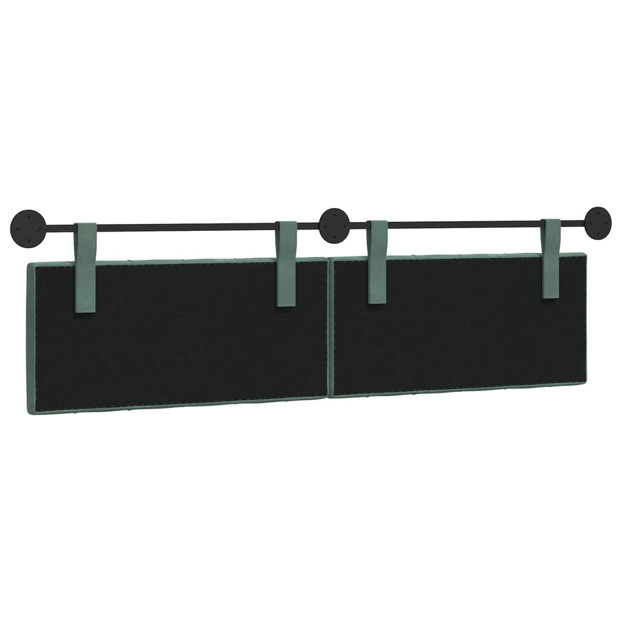 Hangend Hoofdeinde Zeegroen 170 x 55 x 7 cm Fluweel