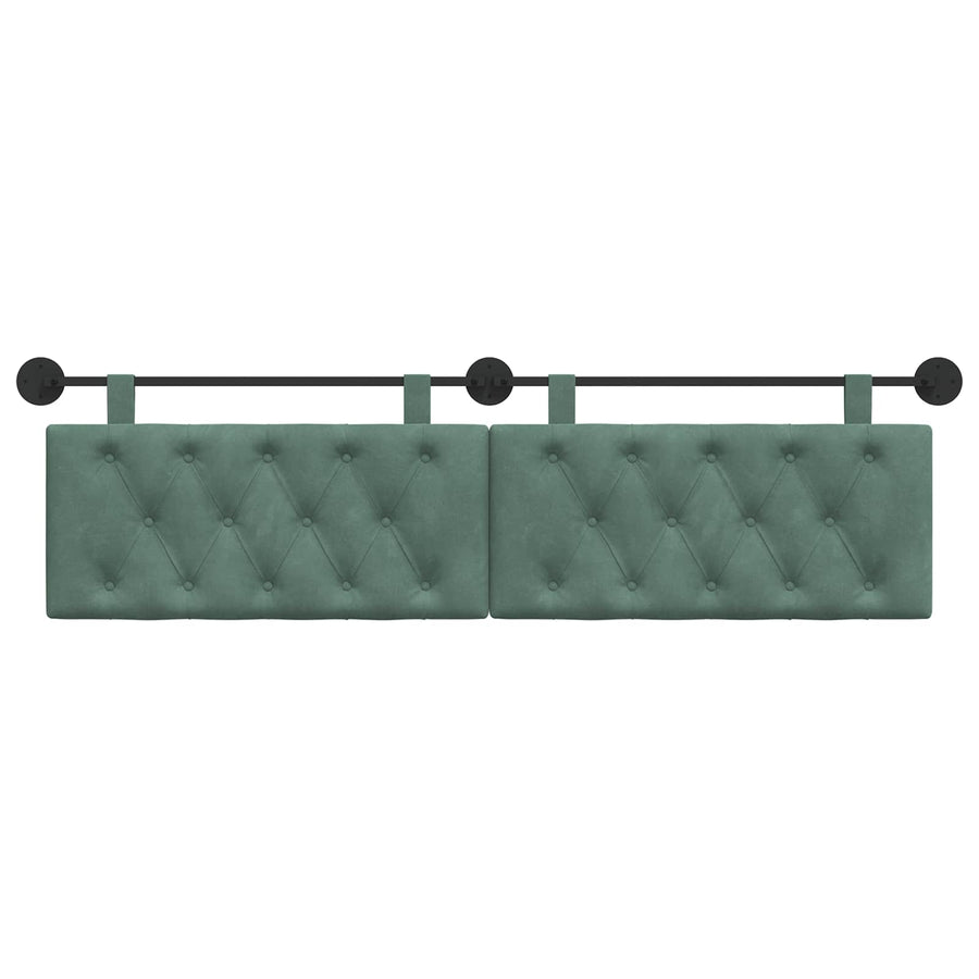 Hangend Hoofdeinde Zeegroen 170 x 55 x 7 cm Fluweel