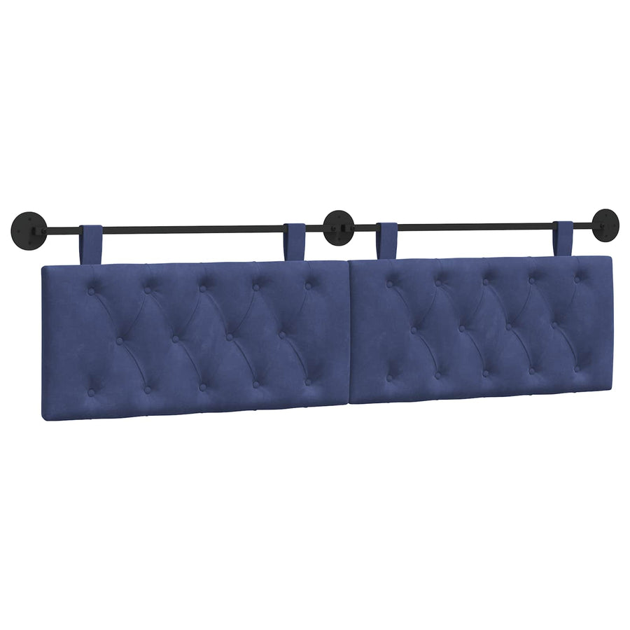 Hangend Hoofdeinde Politieblauw 170 x 55 x 7 cm Fluweel