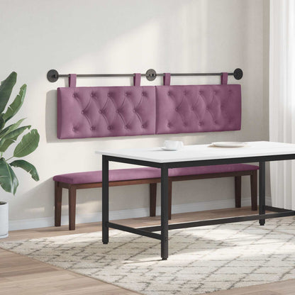 Hangend Hoofdeinde Wandgemonteerd Paars 170 x 55 x 7 cm Fluweel