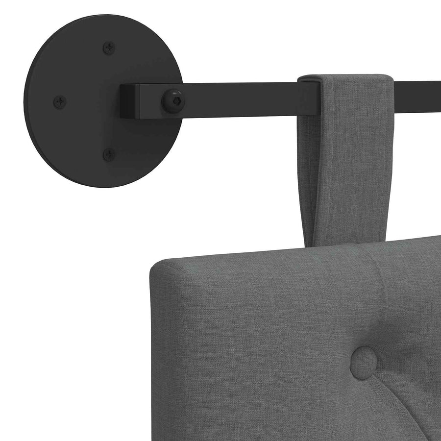 Hangend Hoofdeinde Donkergrijs 190 x 55 x 7 cm Stof