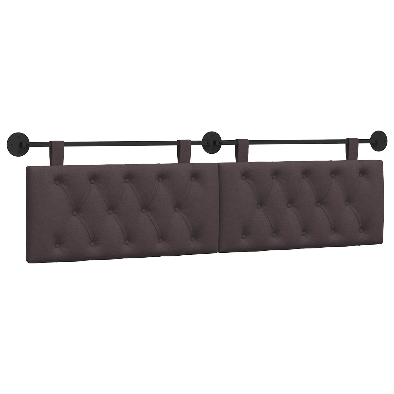 Hangend Hoofdeinde Donkerbruin 190 x 55 x 7 cm Stof