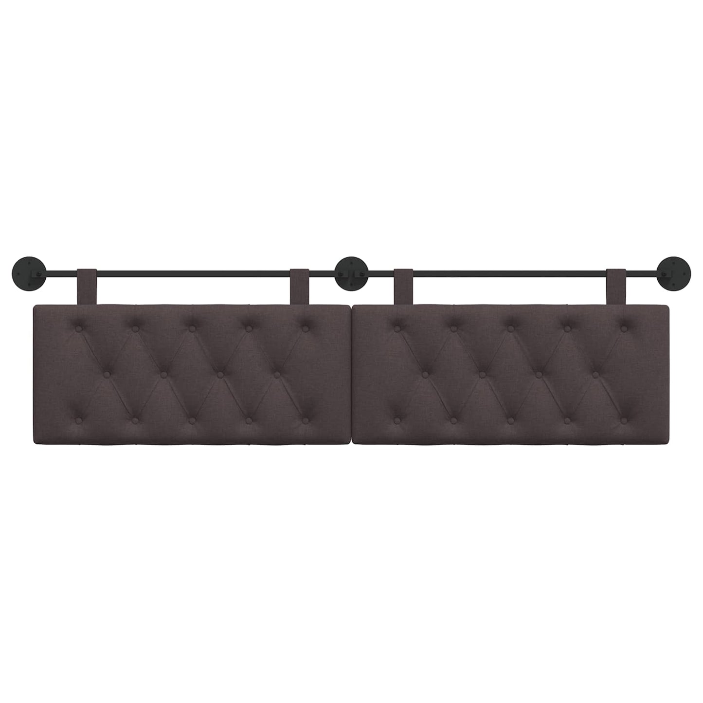 Hangend Hoofdeinde Donkerbruin 190 x 55 x 7 cm Stof