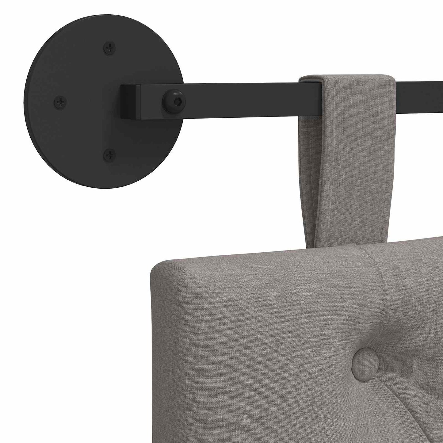 Hangend Hoofdeinde Wandgemonteerd Taupe 190 x 55 x 7 cm Stof