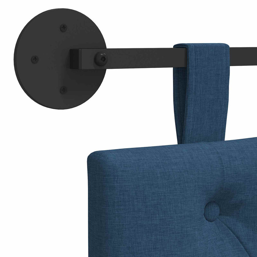 Hangend Hoofdeinde Wandgemonteerd Blauw 190 x 55 x 7 cm Stof